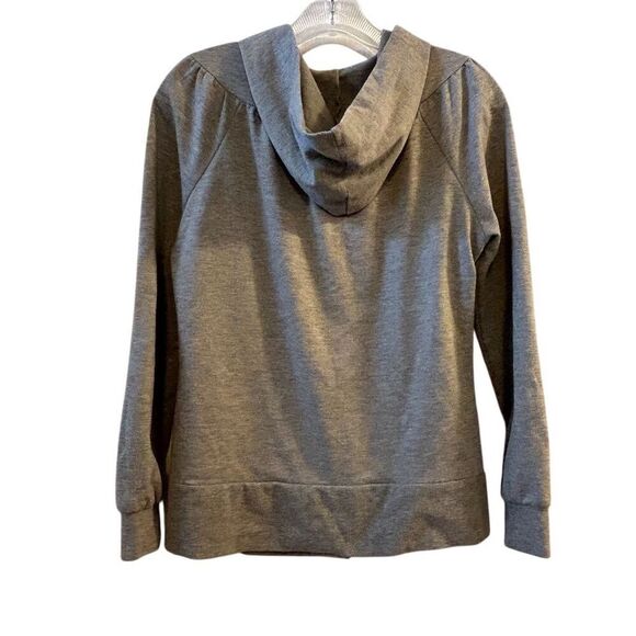 Wet Seal Women's Gray Hooded Button-Up Cardigan Sweater Size M - Picture 8 of 16